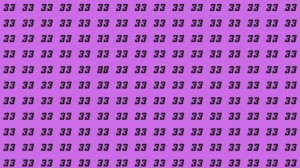 Observation Skill Test: Can you find the number 88 among 33 in 10 seconds?