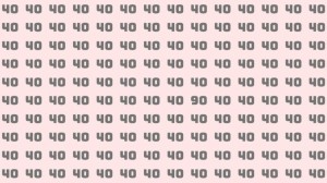 Observation Skill Test: Can you find the number 90 among 40 in 10 seconds?