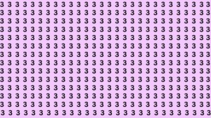 Observation Skill Test: If You Have Eagle Eyes Find 8 among the 3s within 15 Seconds?