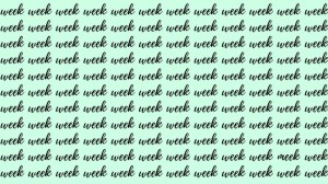 Observation Skill Test: If you have Eagle Eyes find the Word Meek among Week in 20 Secs