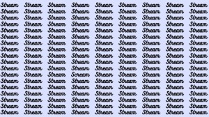 Observation Skill Test: If you have Eagle Eyes find the Word Scream among Stream in 20 Secs