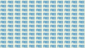 Observation Skill Test: If you have Hawk Eyes find the Word Pree among Free in 20 Secs