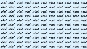 Observation Skill Test: If you have Sharp Eyes find the Word Mind among Wind in 20 Secs