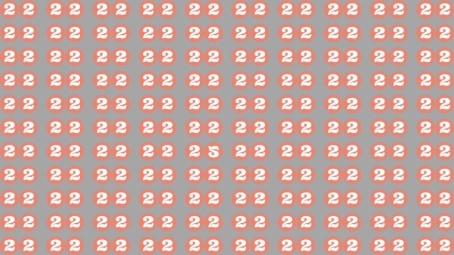 Observation Skills Test: Can you find the number 25 among 22 in 10 seconds?