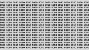 Observation Skills Test: Can you find the Number 5000 among 5050 in 15 seconds?