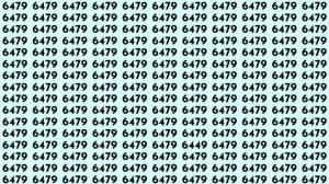 Observation Skills Test: Can you find the number 6449 among 6479 in 10 seconds?