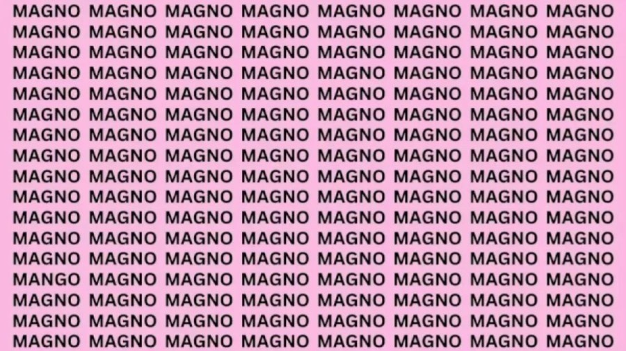 Observation Skills Test: If You Have Eagle Eyes Find The Word Mango In 20 Secs