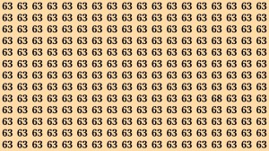 Observation Skills Test : If you have Keen Eyes Find the Number 68 among 63 in 15 Secs