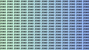 Observation Skills Test: If you Sharp Eyes find the Number 2000 among 2080 in 16 seconds?