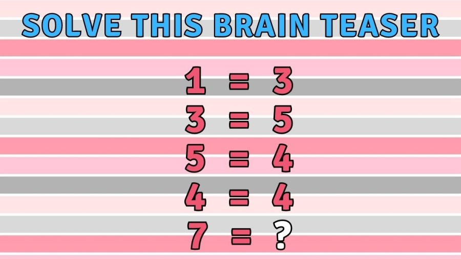 Only a Genius can Solve this Brain Teaser in under 30 Seconds