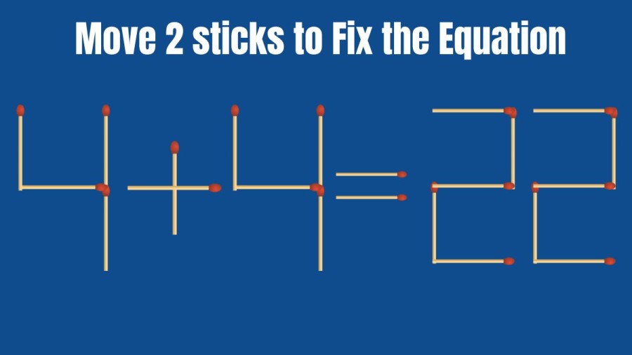 Only Top IQ People can Solve this Brain Teaser Matchstick Puzzle within 30 Secs?