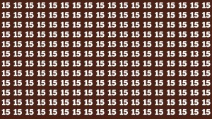 Optical Illusion: If you have Eagle Eyes Find the Number 13 among 15 in 12 Secs