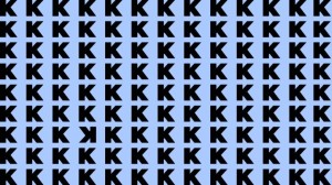 Optical Illusion: If you have Hawk Eyes find the Inverted K in the picture within 20 Secs