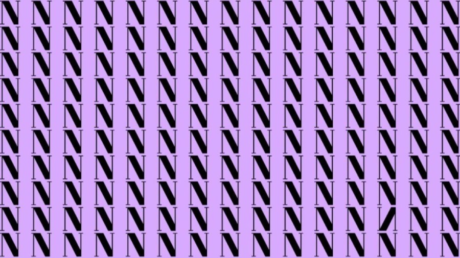 Optical Illusion: If you have Hawk Eyes find the Inverted N in the picture within 20 Secs