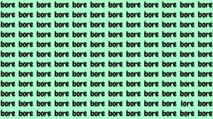 Optical Illusion: If you have Hawk Eyes find the Word Lore among Bore in 20 Secs