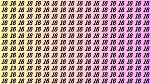 Optical Illusion: If you have Keen Eyes Find the Number 13 among 16 in 15 Secs