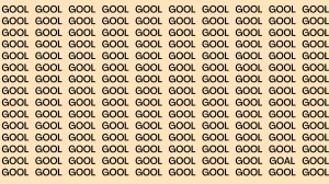 Optical Illusion: If you have Sharp Eyes Find the Word Goal in 15 Secs