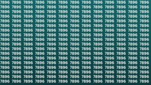 Optical Illusion: If you Hawks Eyes find the Number 7866 among 7896 in 12 seconds?