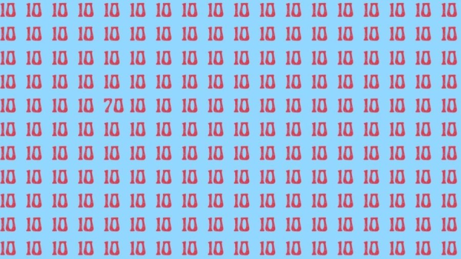 Optical Illusions: Can you find the number 70 among 10 in 10 seconds?