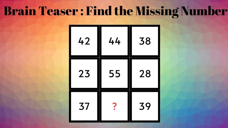 Put your IQ to Test and Find the Missing Number in this Brain Teaser within 10 Seconds