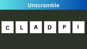 Unscramble CLADPI Jumble Word Today