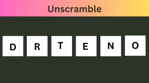 Unscramble DRTENO Jumble Answer Today