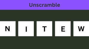 Unscramble NITEW Jumble Word Today