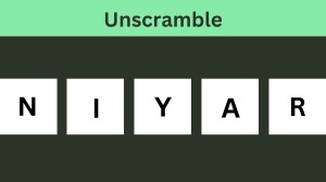 Unscramble NIYAR Jumble Word Today