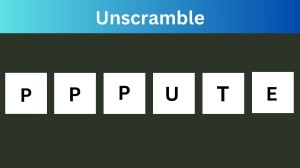 Unscramble PPPUTE Jumble Word Today