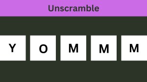 Unscramble YOMMM Jumble Word Today