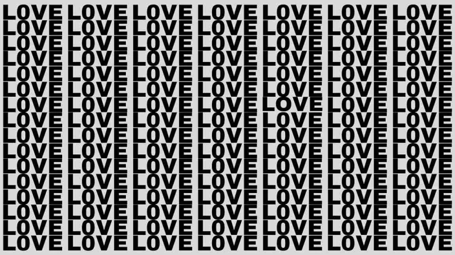 Observation Brain Test: If you have 50/50 vision find word Love in 15 Seconds