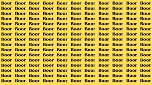 Brain Teaser: If you have Eagle Eyes Find the Word Boar among Boor in 14 Secs