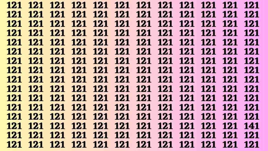 Brain Test: If you have Eagle Eyes Find the Number 141 in 15 Secs