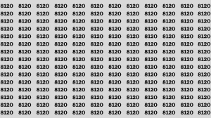 Brain Test: If you have Eagle Eyes Find the Number 3120 in 15 Secs