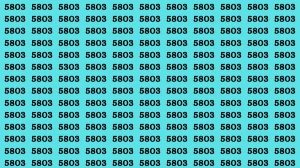 Brain Test: If you have Eagle Eyes Find the Number 5303 among 5803 in 15 Secs