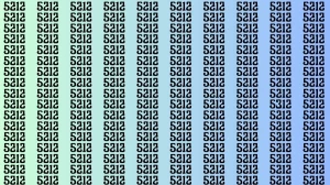 Brain Test: If you have Eagle Eyes Find the Number 5312 among 5212 in 15 Secs