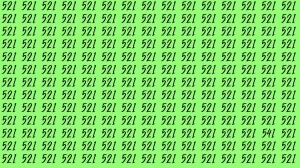 Brain Test: If you have Eagle Eyes Find the Number 541 among 521 in 15 Secs