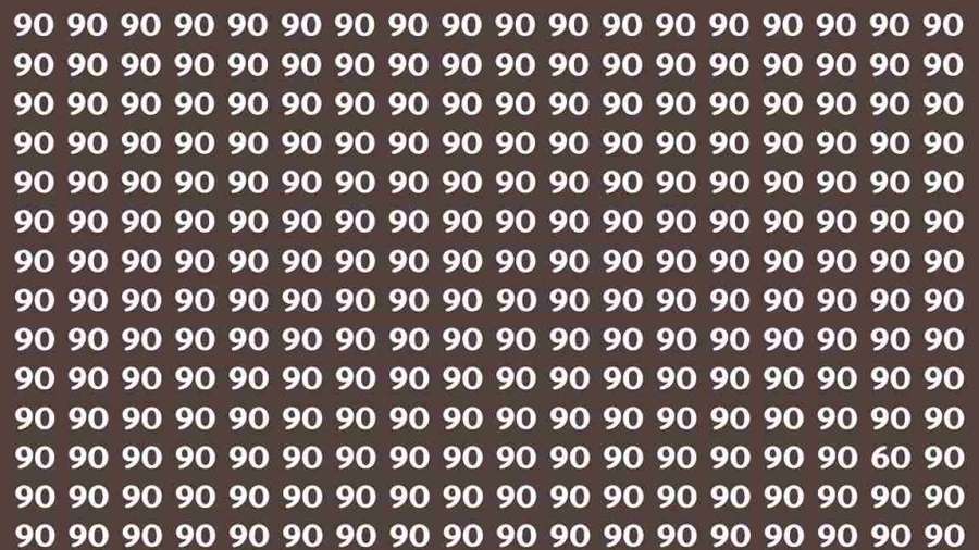 Brain Test: If you have Eagle Eyes Find the Number 60 in 15 Secs