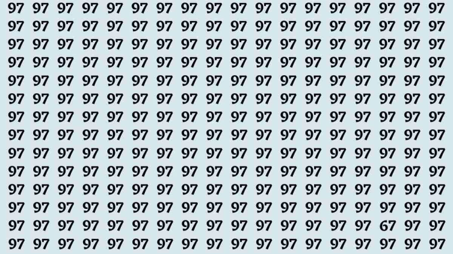 Brain Test: If you have Eagle Eyes Find the Number 67 in 12 Secs