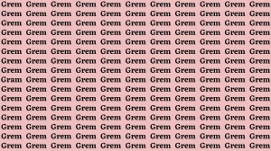 Brain Test: If you have Hawk Eyes Find the Word Gram in 15 Secs