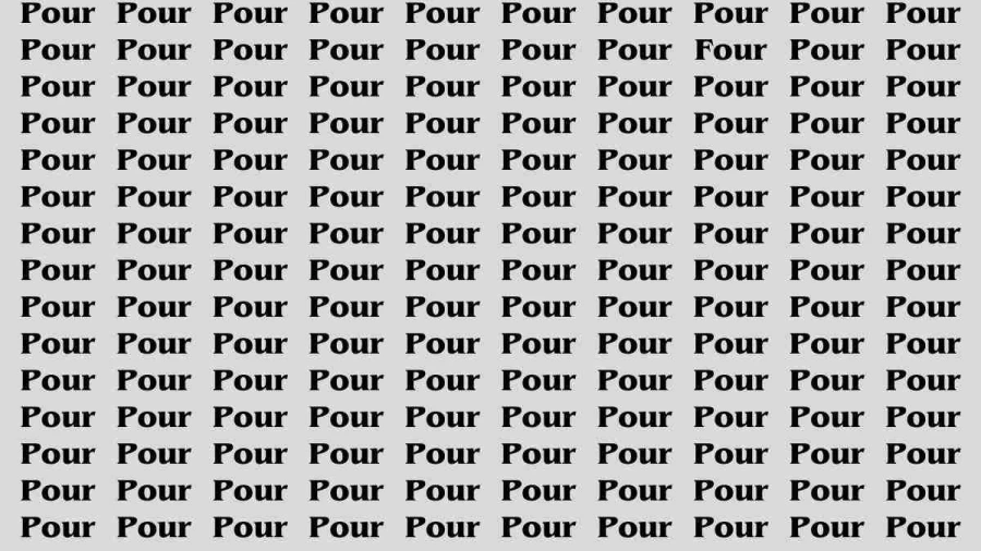 Brain Test: If you have Sharp Eyes Find Four in 15 Secs