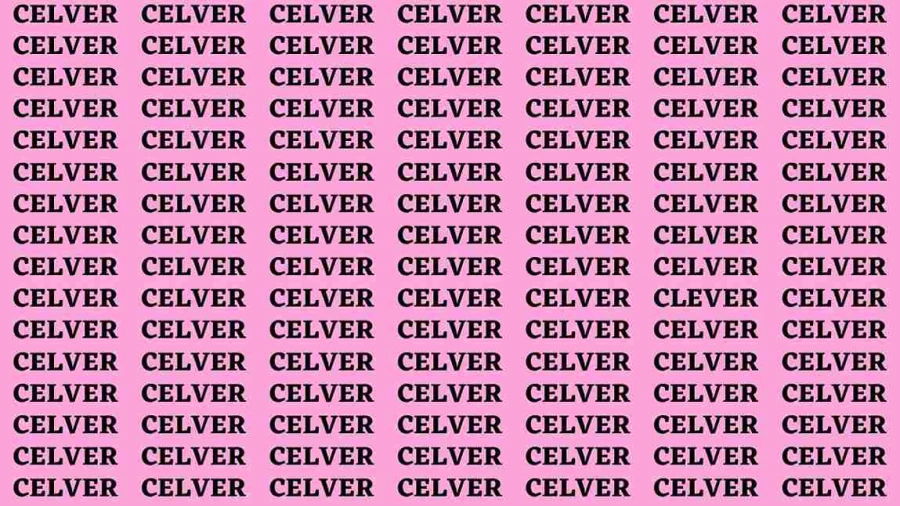 Brain Test: If you have Sharp Eyes Find the Word Clever in 20 Secs