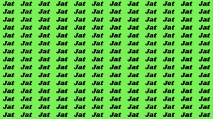 Brain Test: If you have Sharp Eyes Find the Word Jet in 20 Secs