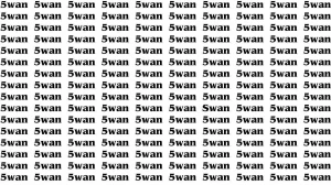 Brain Test: If you have Sharp Eyes Find the word Swan in 20 Secs