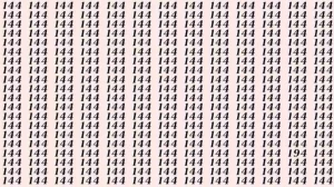 Can You Spot 194 among 144 in 10 Seconds? Explanation and Solution to the Optical Illusion