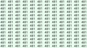 Can You Spot 431 among 481 in 5 Seconds? Explanation and Solution to the Optical Illusion