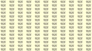 Can You Spot 9326 among 9826 in 10 Seconds? Explanation and Solution to the Optical Illusion