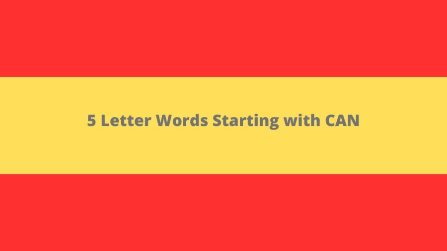 5 Letter Words Starting with CAN - Wordle Hint