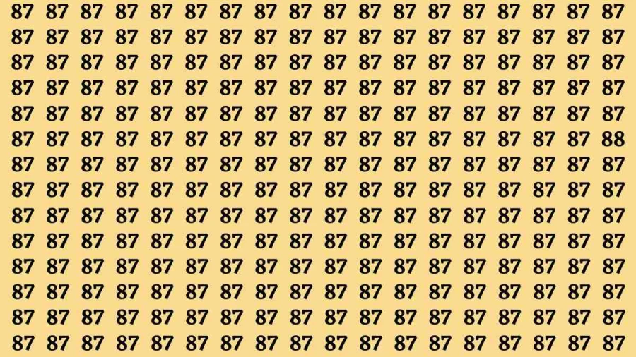 If you have Sharp Eyes Find the number 88 in 20 Secs | Observation Brain Test