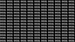 Observation Brain Test: If you have Eagle Eyes Find the Number 0081 Among 0031 in 12 Secs